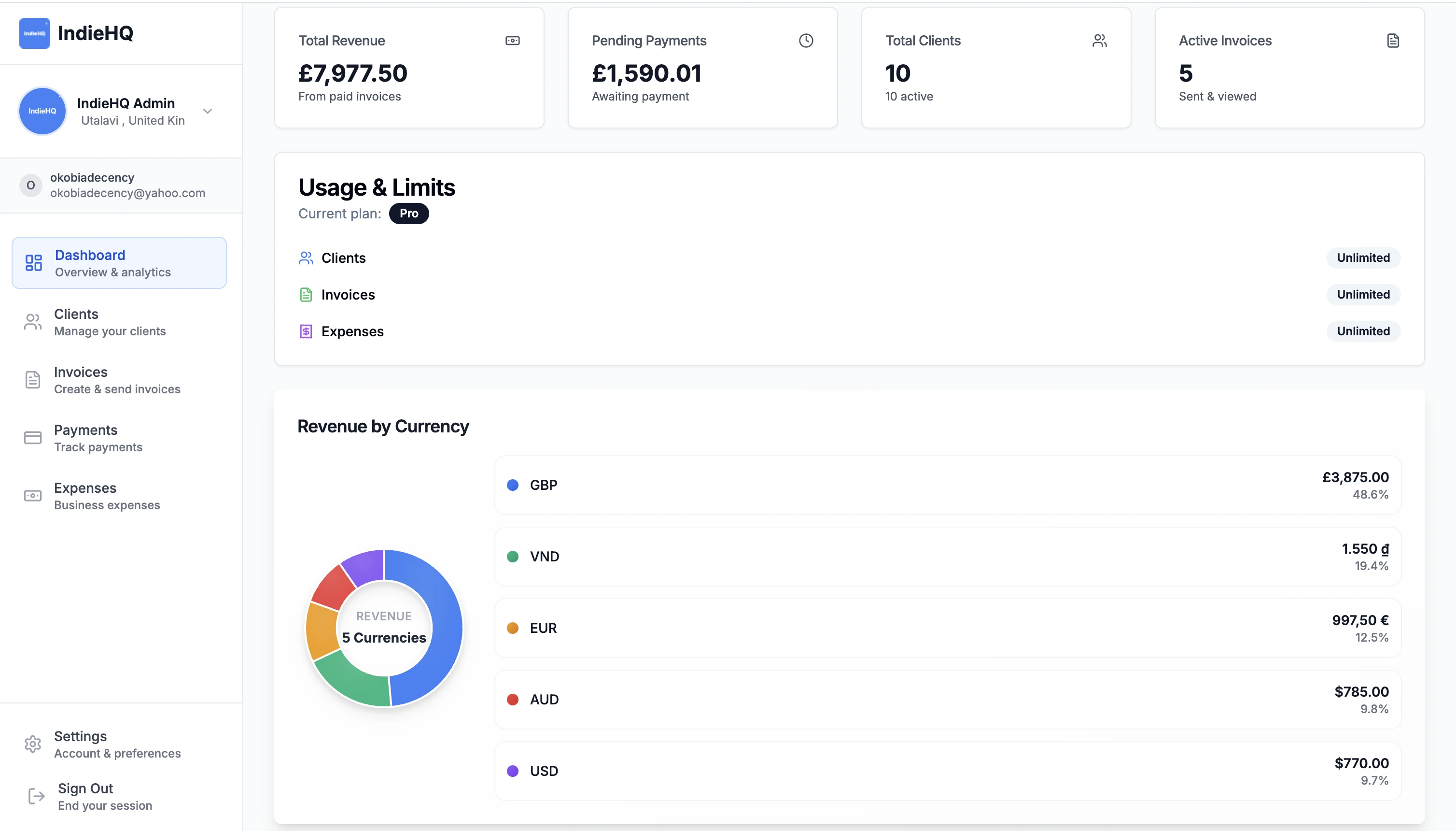 Privacy-First Dashboard